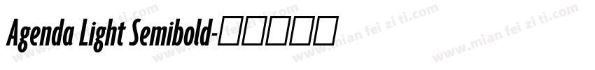 Agenda Light Semibold字体转换
